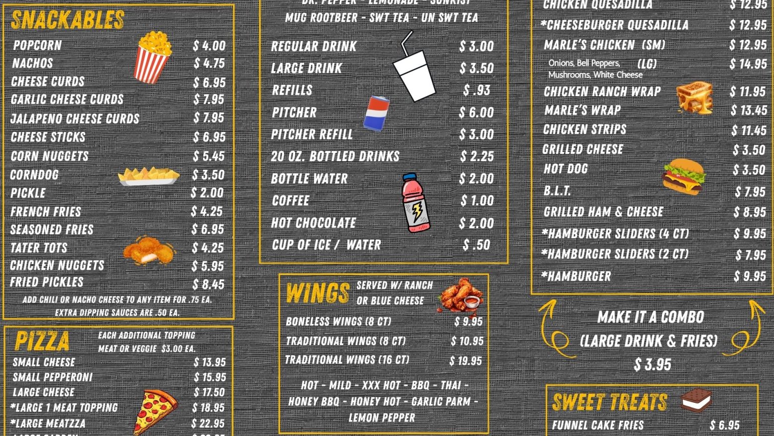 Park Ten Menu